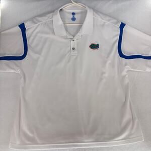 Florida Gators NCAA By KA INC. Men's 2XL White Performance Polo Shirt